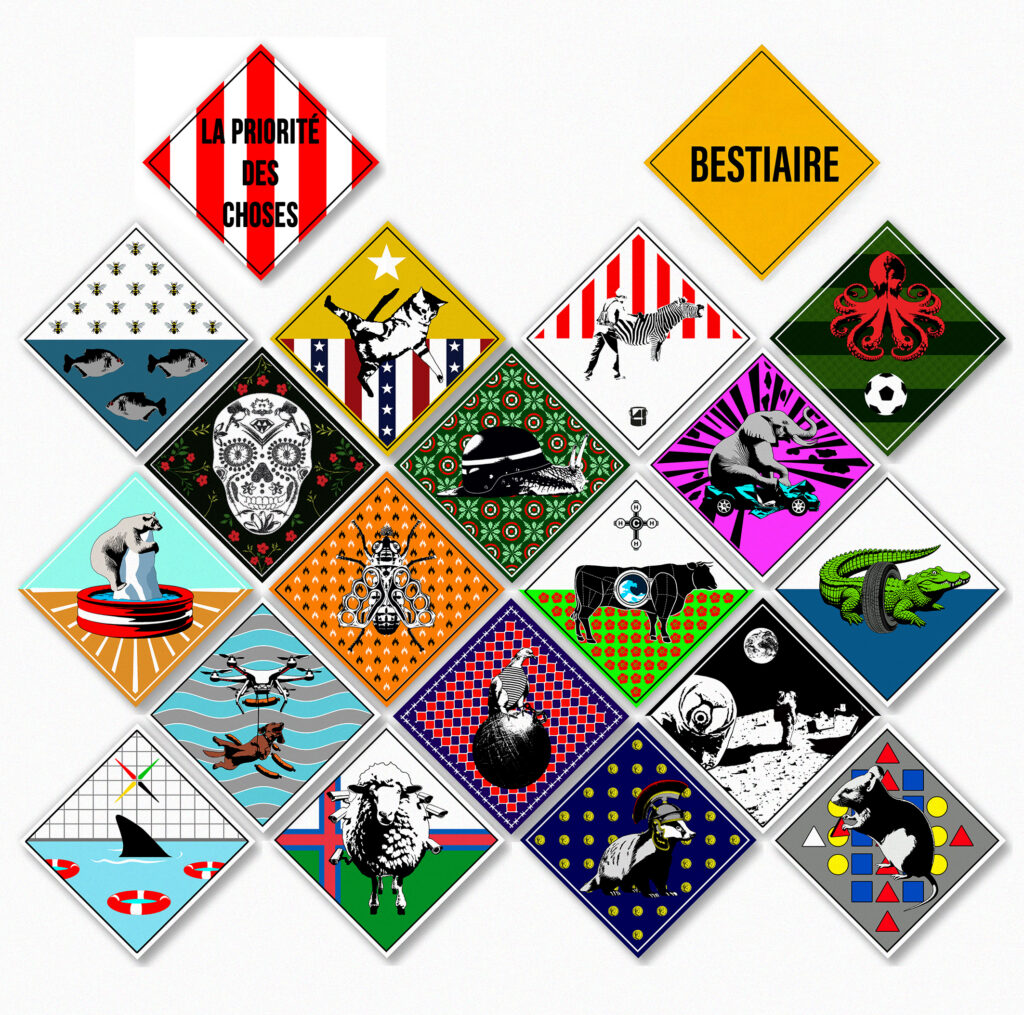 Fait divers insolites avec animaux sur plaque aluminium